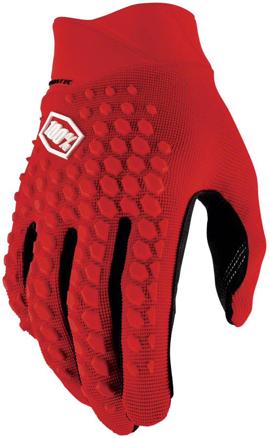 Load image into Gallery viewer, 100% Geomatic Gloves - Red Full Finger Men's Medium
