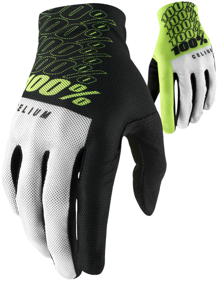 Load image into Gallery viewer, 100% Celium Gloves - Yellow Full Finger Men's Small
