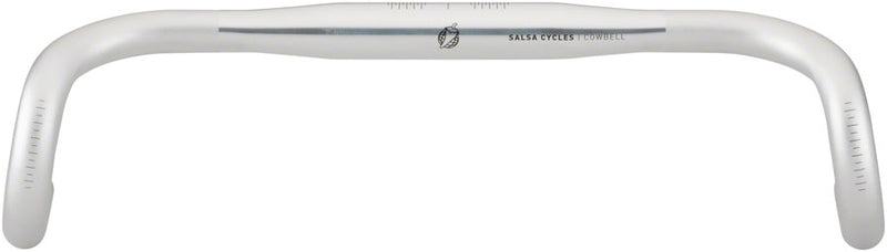 Load image into Gallery viewer, Salsa Cowbell Deluxe Drop Handlebar - Aluminum 31.8mm 44cm Silver
