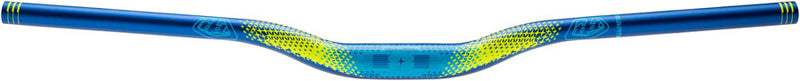 Load image into Gallery viewer, Truvativ Descendant CoLab Troy Lee Designs Riser Bar - 35mm clamp 760mm width 25mm rise Starburst Cyan/Blue
