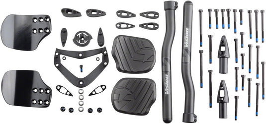 Vision Metron 4D Clip On Aero Bar - Flat M.A.S. S-Bend Black