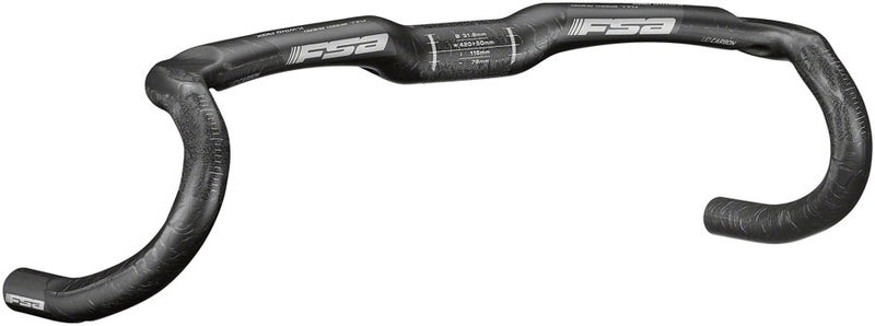 Load image into Gallery viewer, Full Speed Ahead K-Wing AGX Drop Handlebar - Carbon 31.8mm 40cm Carbon
