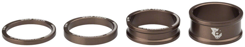Load image into Gallery viewer, Wolf Tooth Precision Headset Spacers - 3/5/10/15mm Espresso

