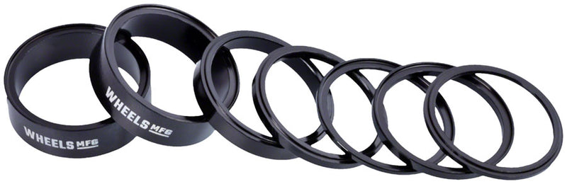 Load image into Gallery viewer, Wheels Manufacturing StackRight Headset Spacer Kit - Black
