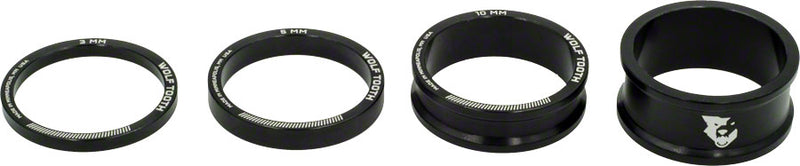 Load image into Gallery viewer, Wolf Tooth Headset Spacer Kit 3 510 15mm Black
