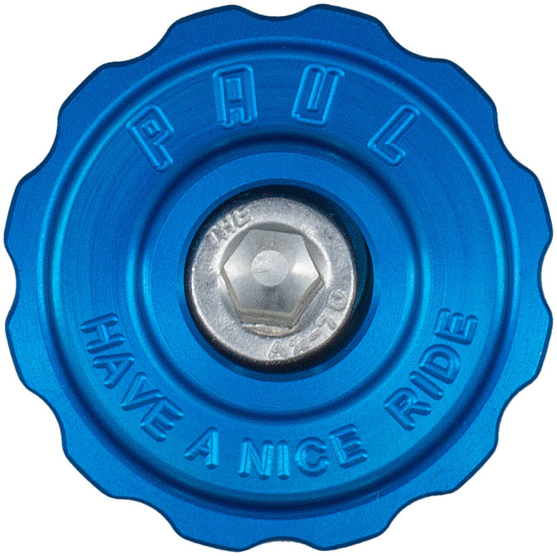 Load image into Gallery viewer, Paul Component Engineering Klamper Headset Top Cap - Aluminum w/Stainless-Steel Bolt Blue
