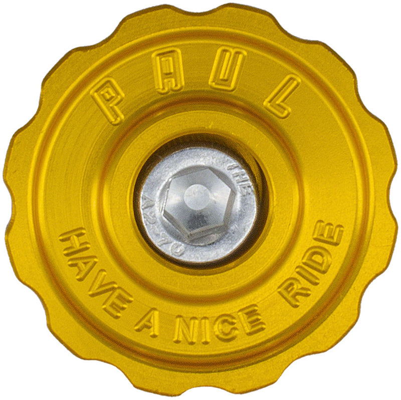 Load image into Gallery viewer, Paul Component Engineering Klamper Headset Top Cap - Aluminum w/Stainless-Steel Bolt Gold
