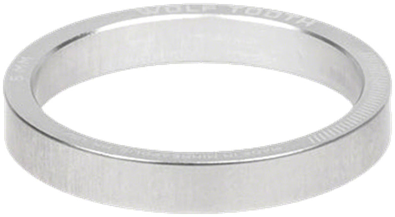 Load image into Gallery viewer, Wolf Tooth Precision Headset Stack Spacer - 5mm Raw Silver 1 pc.
