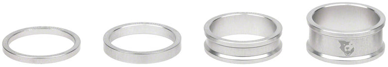 Load image into Gallery viewer, Wolf Tooth Headset Spacer Kit - 3mm 5mm  10mm 15mm Raw Silver
