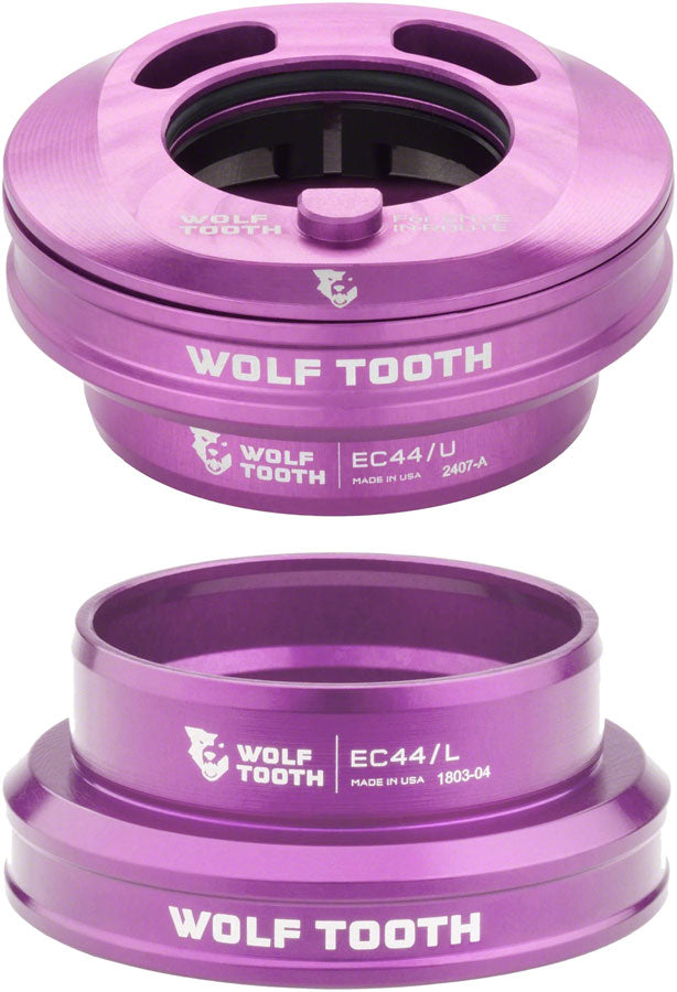 Load image into Gallery viewer, Wolf Tooth Premium Internal Headset - EC44 Upper / EC44 Lower For Enve In-Route System Only Purple
