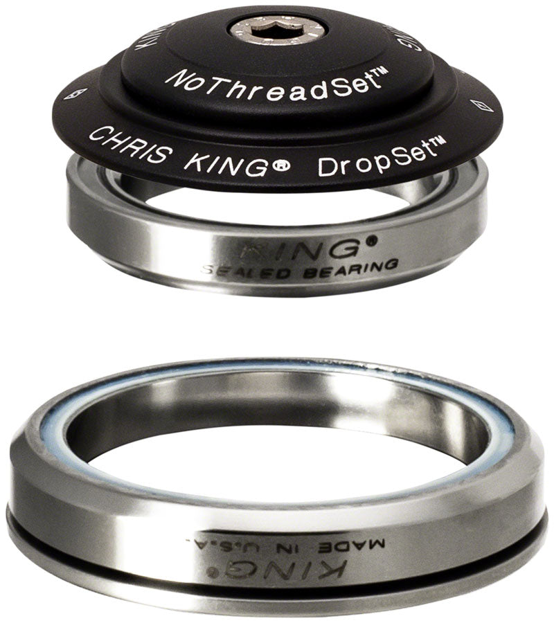 Load image into Gallery viewer, Chris King DropSet 5 Headset - 1-1/8" 42/52mm 45 Deg Matte Black
