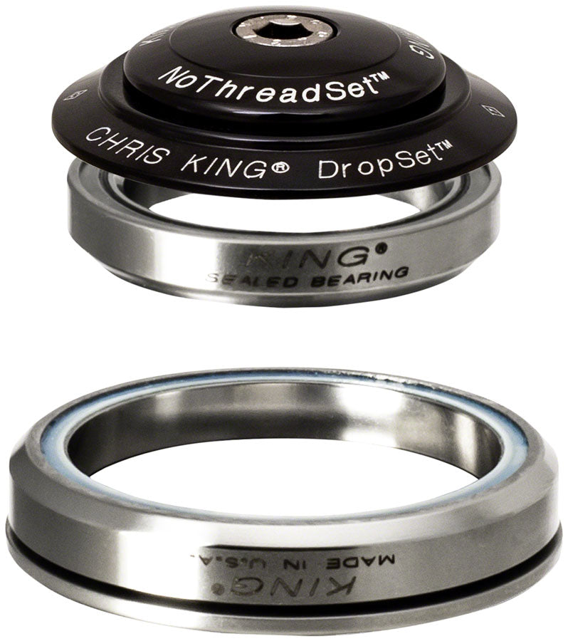 Load image into Gallery viewer, Chris King DropSet 5 Headset - 1-1/8" 42/52mm 45 Deg Black
