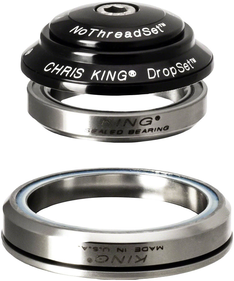 Load image into Gallery viewer, Chris King DropSet 3 Headset - 1-1/8 - 1.5" 41/52mm 36 Deg Black
