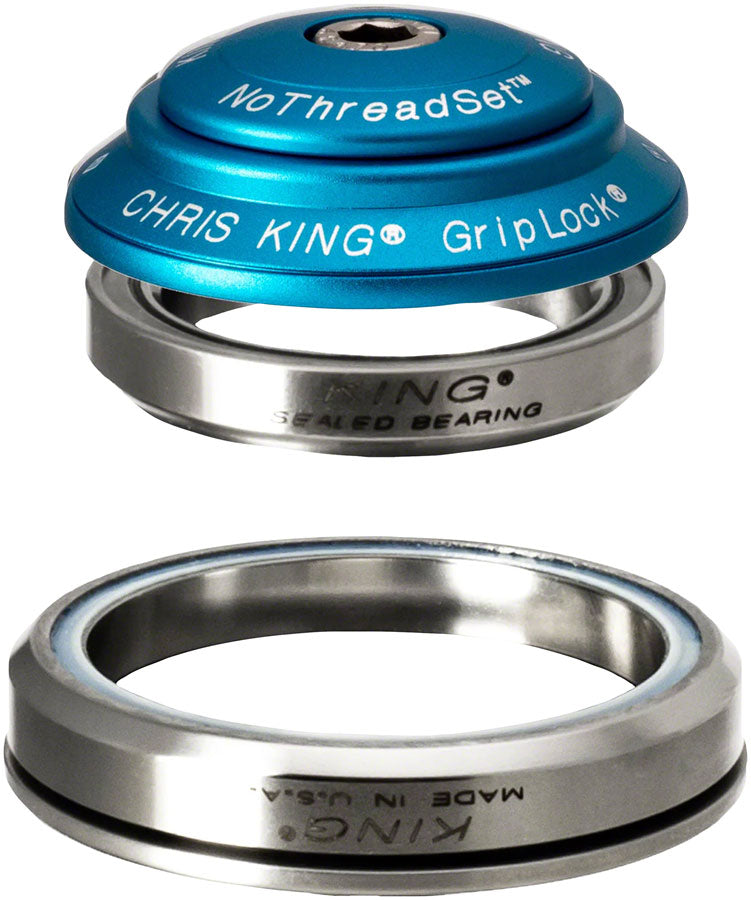 Load image into Gallery viewer, Chris King DropSet 3 Headset - 1-1/8 - 1.5" 41/52mm 36 Deg Matte Turquoise
