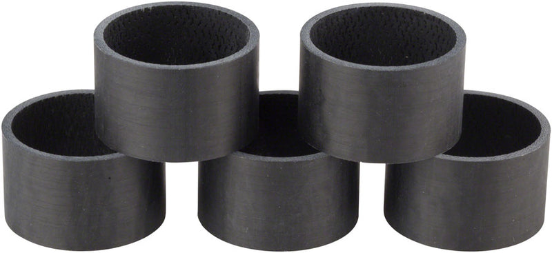 Load image into Gallery viewer, WHISKY 20mm UD Carbon Spacer Matte Black 5-pack
