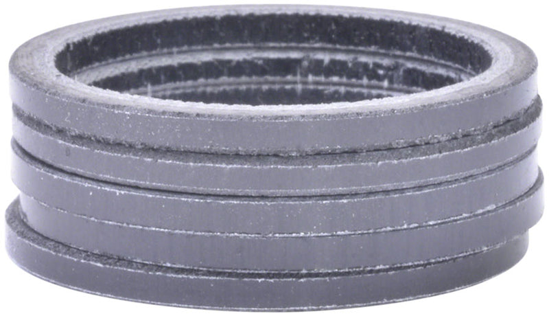 Load image into Gallery viewer, Wheels Manufacturing Carbon Headset Spacer - 1-1/8" 2.5mm Gloss 5-pack
