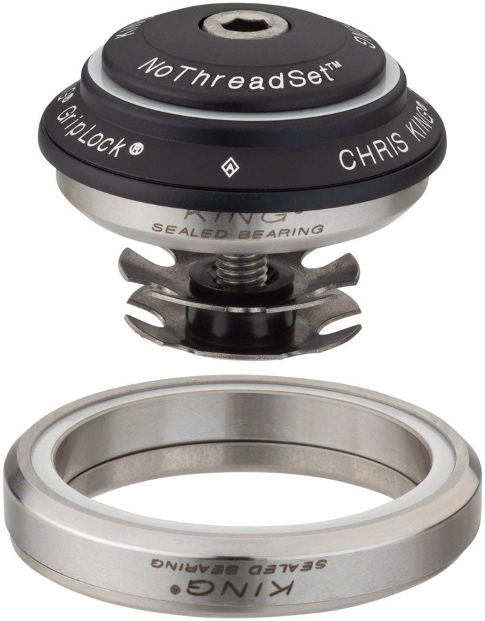 Load image into Gallery viewer, Chris King DropSet 2 Headset - 1-1/8 - 1.5" 42/52mm 45 Deg Matte Black
