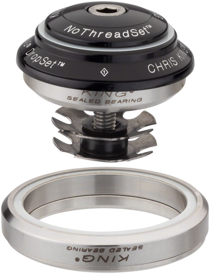 Load image into Gallery viewer, Chris King DropSet 2 Headset - 1-1/8 - 1.5" 42/52mm 45 Deg Black
