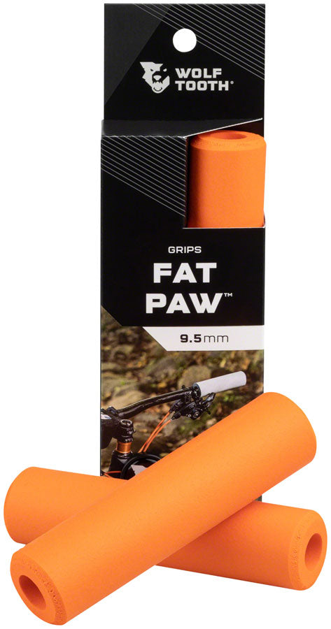 Load image into Gallery viewer, Wolf Tooth Fat Paw Grips - Orange

