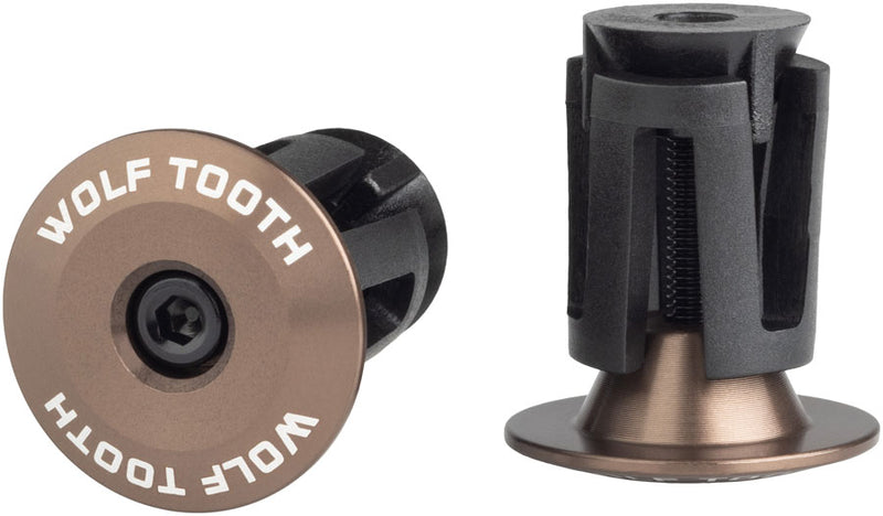 Load image into Gallery viewer, Wolf Tooth Alloy Bar End Plugs - Espresso
