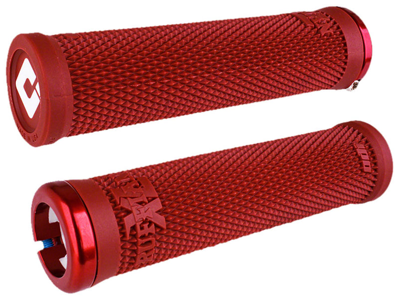 Load image into Gallery viewer, ODI Ruffian XL v2.1 Lock-On Grips - Red
