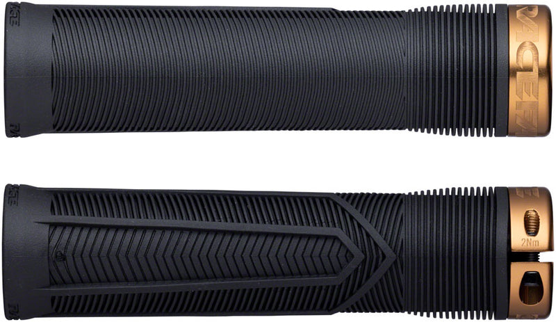 Load image into Gallery viewer, RaceFace Chester Grips - Lock-On Black/Kashmoney 31mm
