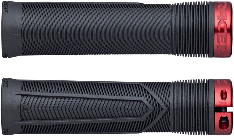 Load image into Gallery viewer, RaceFace Chester Grips - Lock-On Black/Red 31mm

