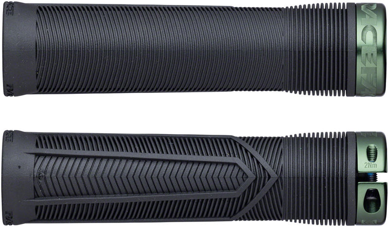 Load image into Gallery viewer, RaceFace Chester Grips - Lock-On Black/Green 31mm
