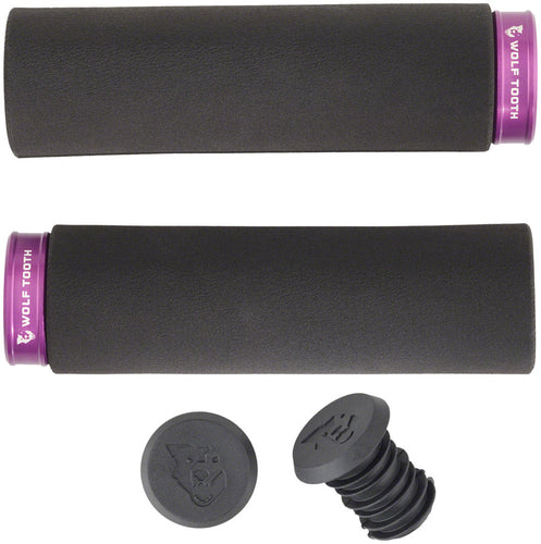 Wolf Tooth Fat Paw Lock-on Grips - Black/Purple