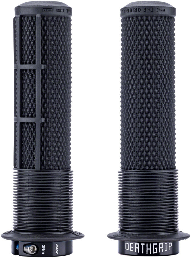 Load image into Gallery viewer, DMR DeathGrip 2 Flanged Grips - Thick Lock-On Black
