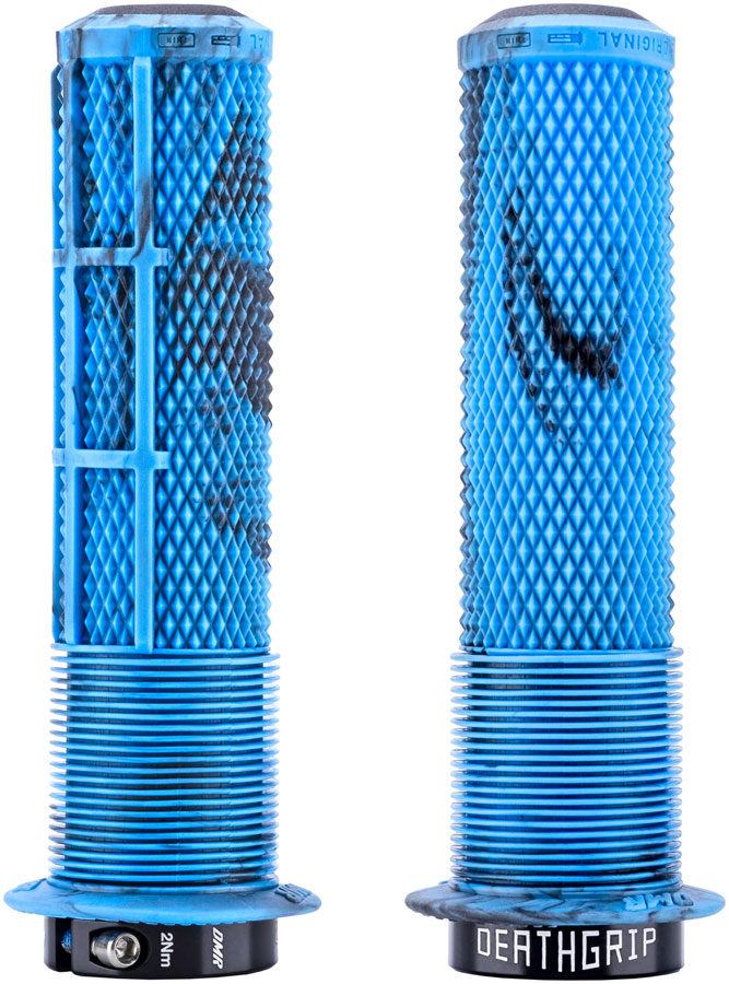 Load image into Gallery viewer, DMR DeathGrip 2 Flanged Grips - Thin Lock-On Blue Mable
