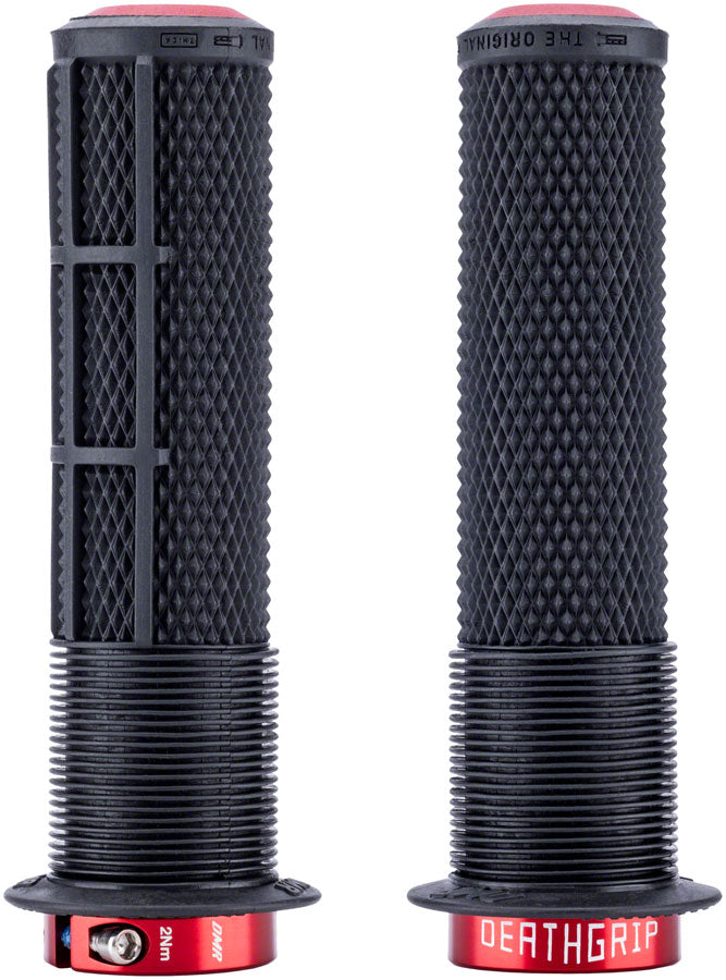 Load image into Gallery viewer, DMR DeathGrip 2 Race Edition Grips - Thick Lock-On Black Flanged
