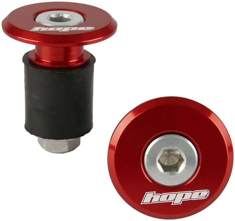 Load image into Gallery viewer, Hope Grip Doctor Bar End Plugs Red
