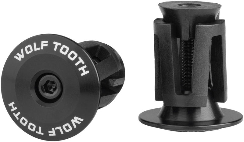 Load image into Gallery viewer, Wolf Tooth Alloy Bar End Plugs - Black
