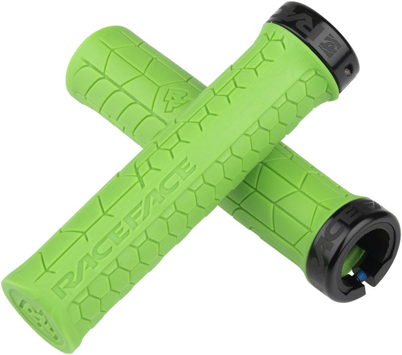 Load image into Gallery viewer, RaceFace Getta Grips - Green Lock-On 30mm
