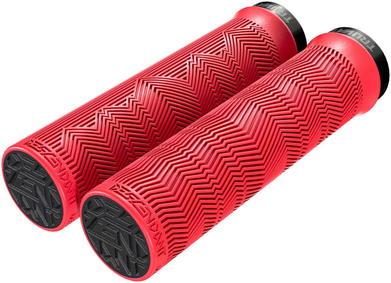 Load image into Gallery viewer, TruVativ Descendant Grips - Locking 133mm Red
