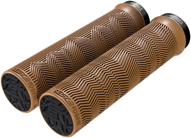 Load image into Gallery viewer, TruVativ Descendant Grips - Locking 133mm Gum
