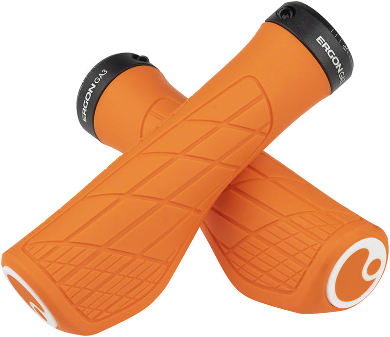 Load image into Gallery viewer, Ergon GA3 Grips - Juicy Orange Lock-On Small
