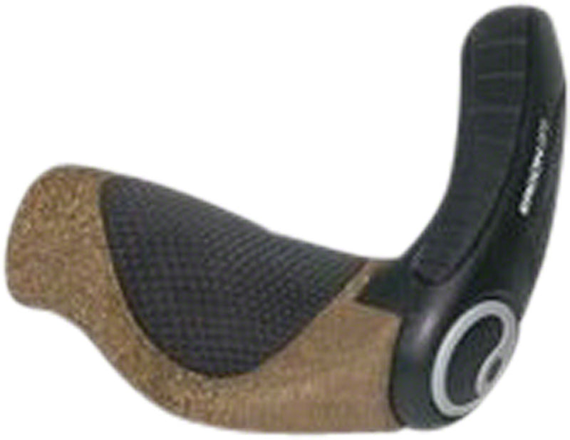 Load image into Gallery viewer, Ergon GP3 BioKork Grips - Lock-On Large Rohloff/Nexus Black/Tan
