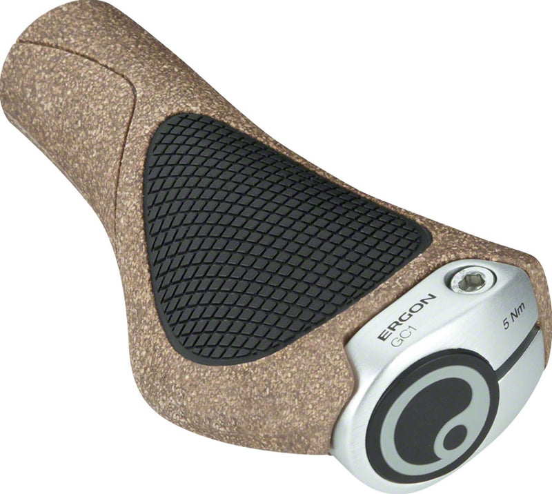 Load image into Gallery viewer, Ergon GC1 BioKork Grips - Lock-On Black/Tan
