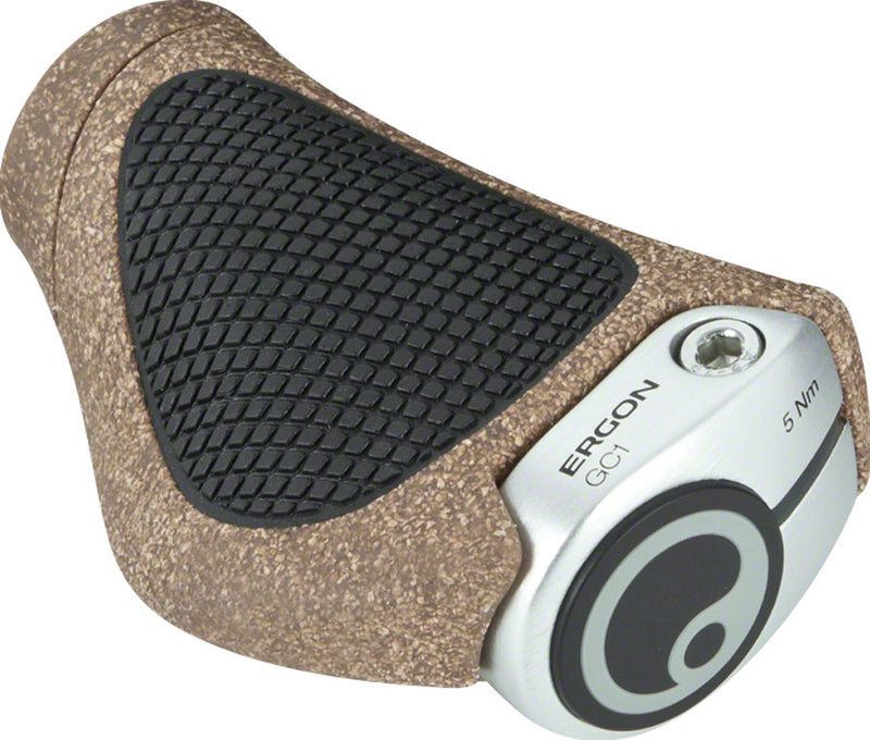 Load image into Gallery viewer, Ergon GC1 BioKork Grips - Lock-On Rohloff/Nexus Black/Tan
