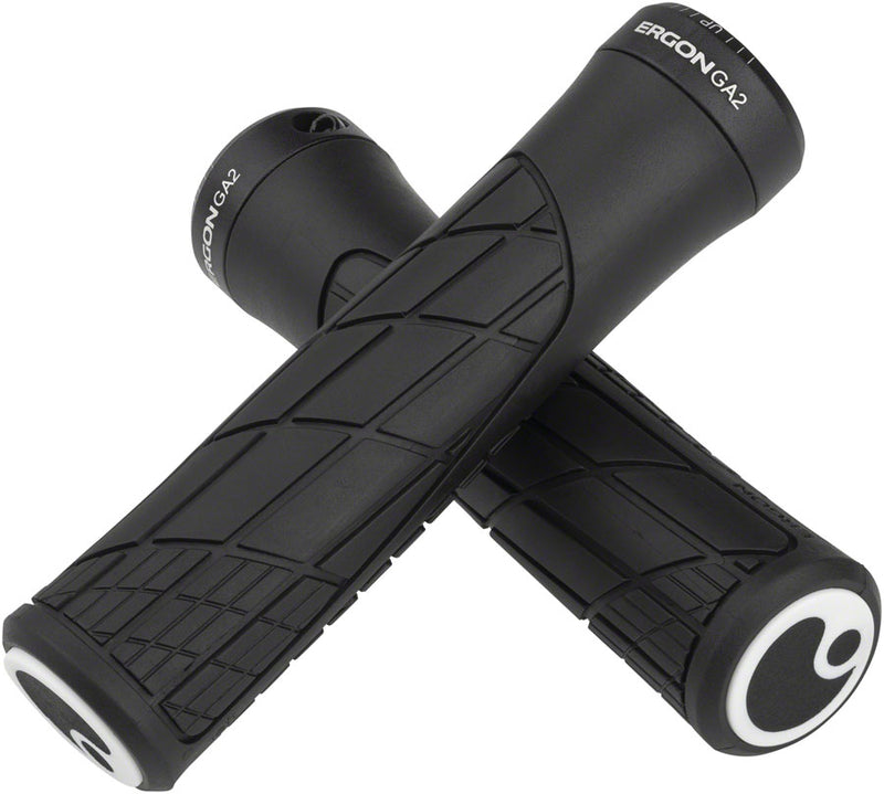 Load image into Gallery viewer, Ergon GA2 Grips - Black Lock-On
