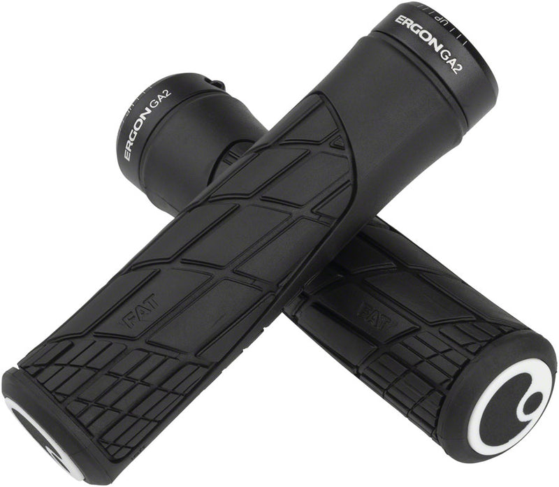Load image into Gallery viewer, Ergon GA2 Fat Grips - Black Lock-On
