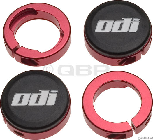 Load image into Gallery viewer, ODI Lock Jaw clamps w/ Snap caps Red set/4
