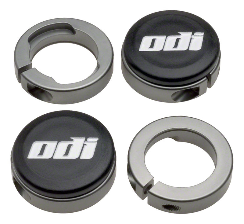 Load image into Gallery viewer, ODI Lock Jaw clamps w/ Snap caps Gray set/4
