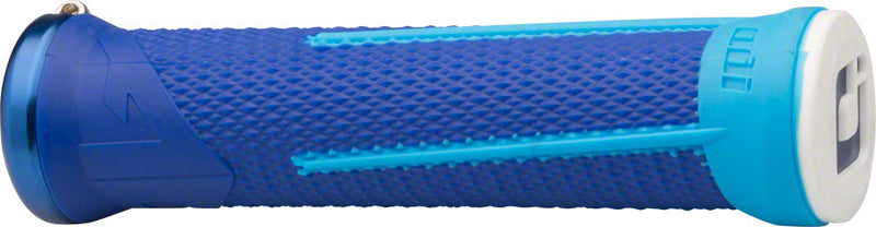 Load image into Gallery viewer, ODI AG1 Grips - Blue/Light Blue Lock-On
