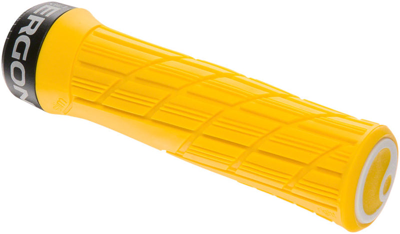 Load image into Gallery viewer, Ergon GE1 Evo Slim Grips - Yellow Mellow Lock-On
