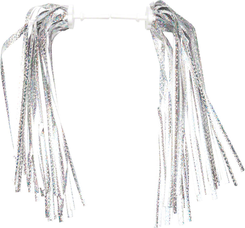 Load image into Gallery viewer, Dimension Kid's Bike Streamers: Silver-Platinum~ Pair
