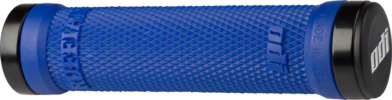 Load image into Gallery viewer, ODI Ruffian Grips - Bright Blue Lock-On
