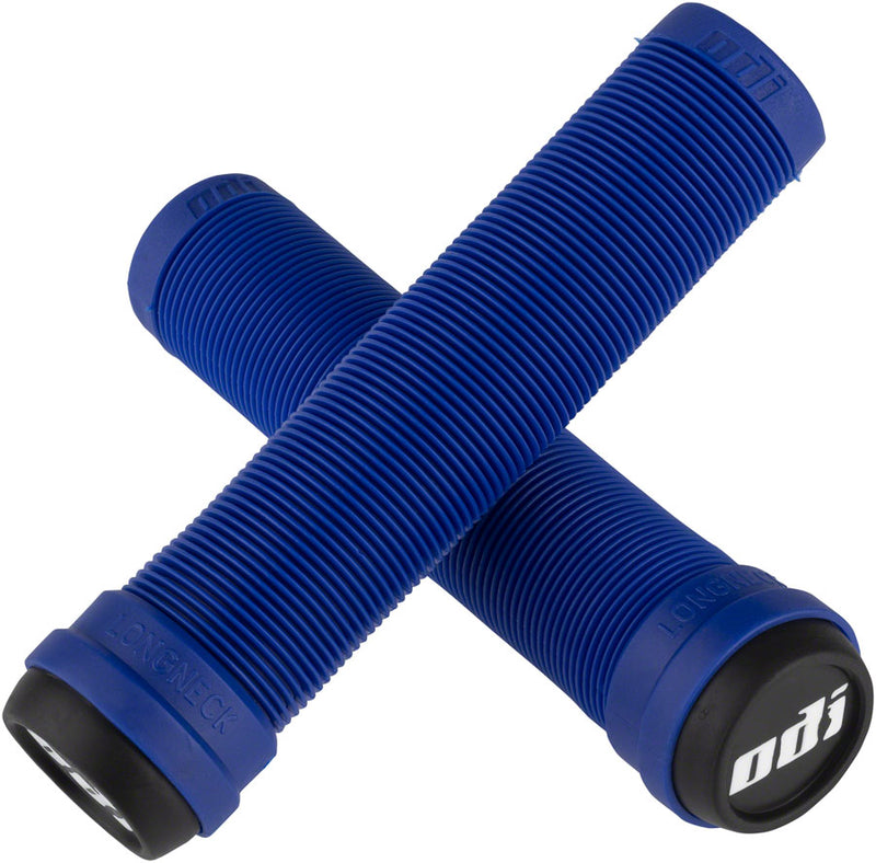 Load image into Gallery viewer, ODI Flangeless Longneck Grips - Blue
